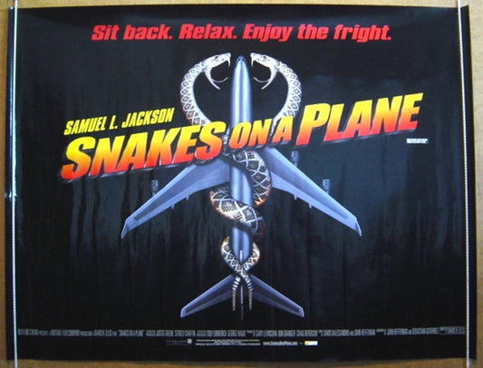 Snakes On A Plane  Original Quad Movie Poster  