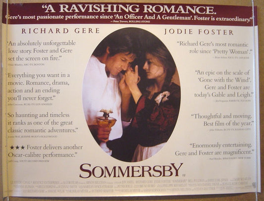 Sommersby  Original Quad Movie Poster  