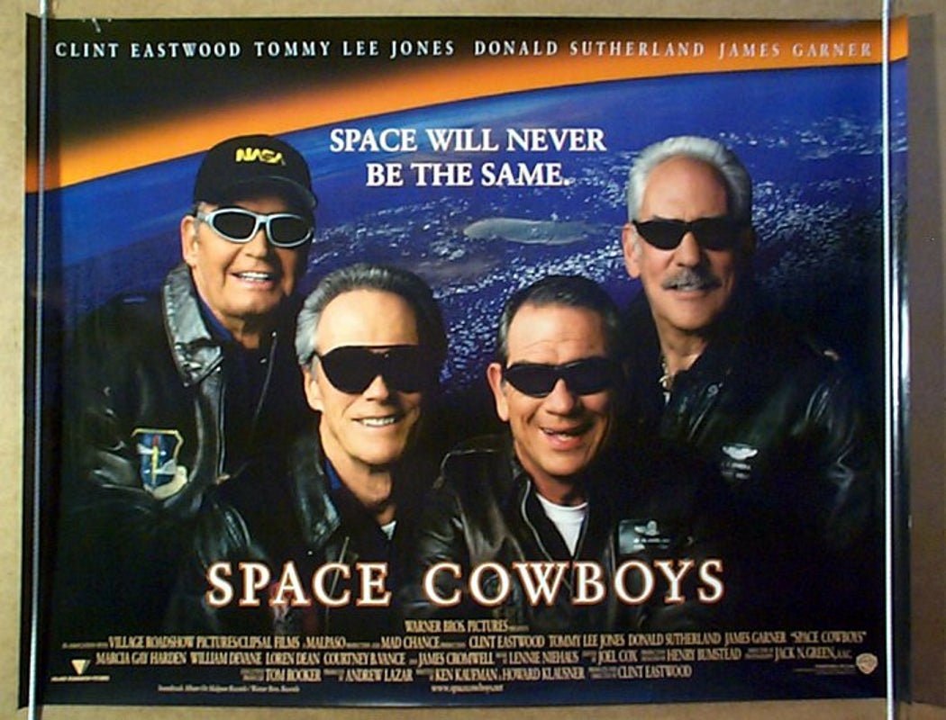 Space Cowboys  Original Quad Movie Poster  