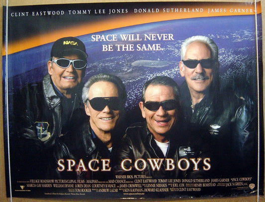 Space Cowboys  Original Quad Movie Poster  