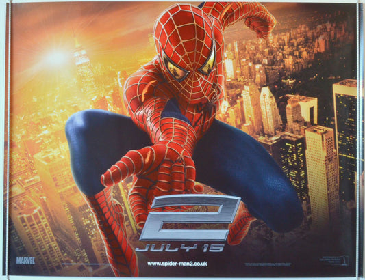 Spider-Man 2  (Teaser Version 2)  Original British Quad Poster - Movie Poster 