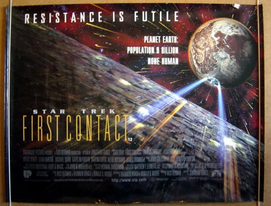 Star Trek : First Contact  Original Quad Movie Poster  