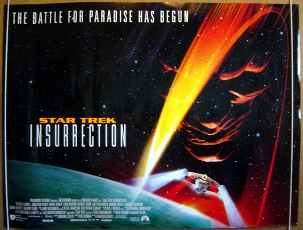 Star Trek : Insurrection  Original Quad Movie Poster  