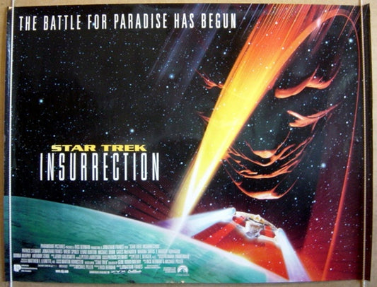 Star Trek : Insurrection  Original Quad Movie Poster  