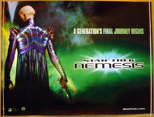 Star Trek : Nemesis  (Teaser)  Original Quad Movie Poster  