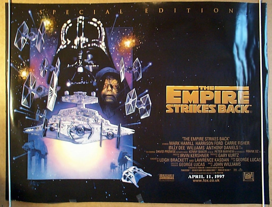 StarWars : The Empire Strikes Back  (Special Edition)  Original Quad Movie Poster  