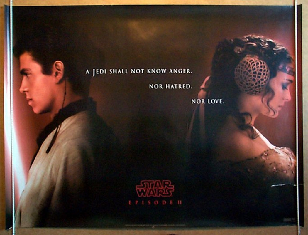 Star Wars : Episode 2 - Attack Of The Clones  (Teaser)  Original Quad Movie Poster  