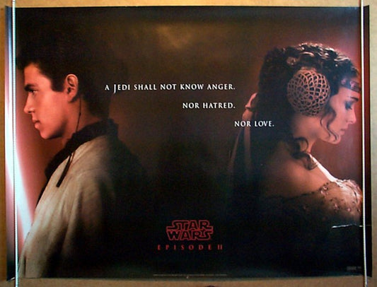 Star Wars : Episode 2 - Attack Of The Clones  (Teaser)  Original Quad Movie Poster  