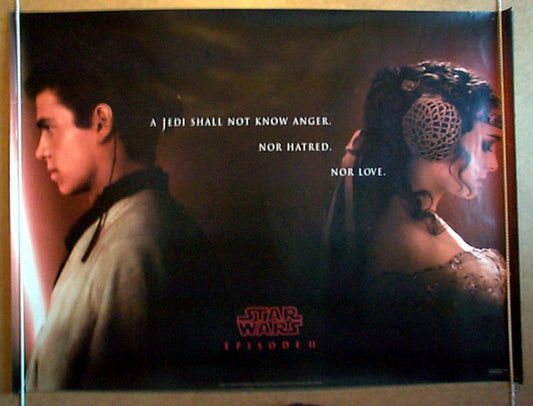 Star Wars : Episode 2 - Attack Of The Clones  (Teaser)  Original Quad Movie Poster  