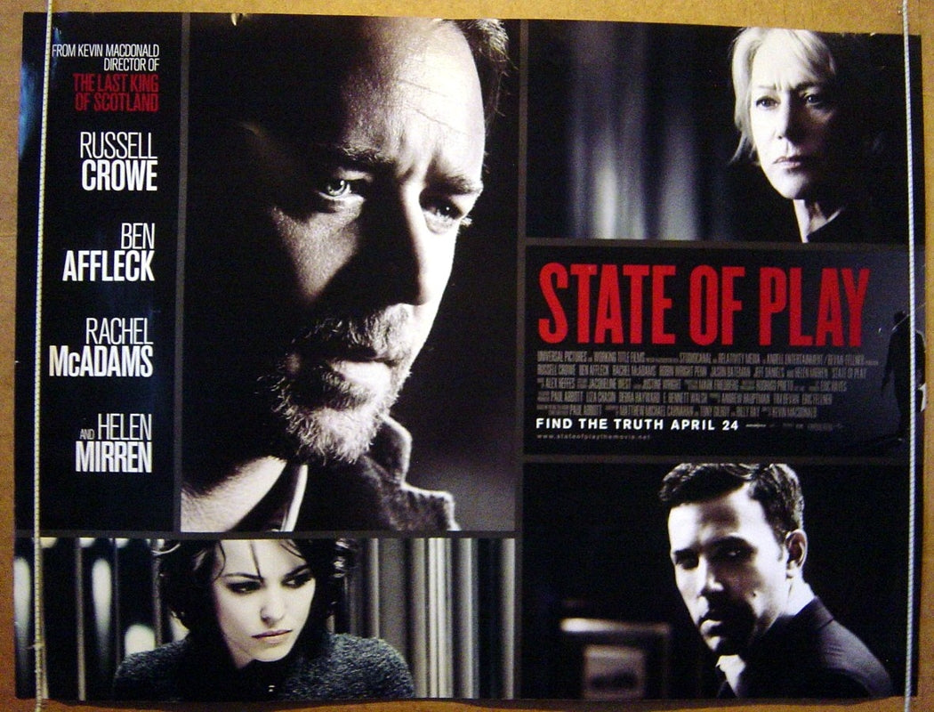 State Of Play  Original Quad Movie Poster  