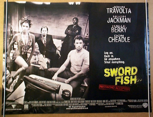 Swordfish  Original Quad Movie Poster  