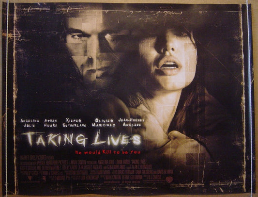 Taking Lives  Original Quad Movie Poster  