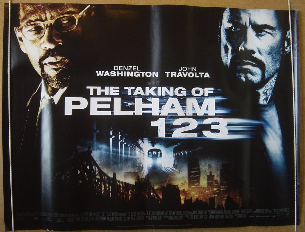 The Taking Of Pelham 123  Original Quad Movie Poster  