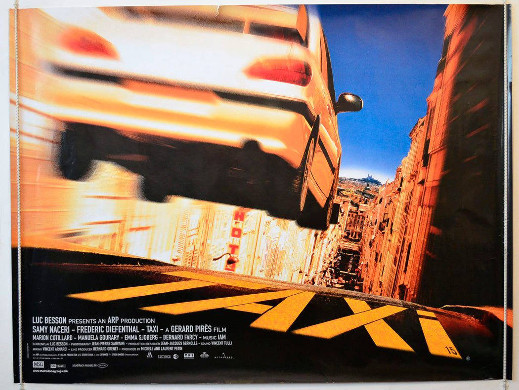 Taxi  (Luc Besson Presents)   Original British Quad Poster - Movie Poster