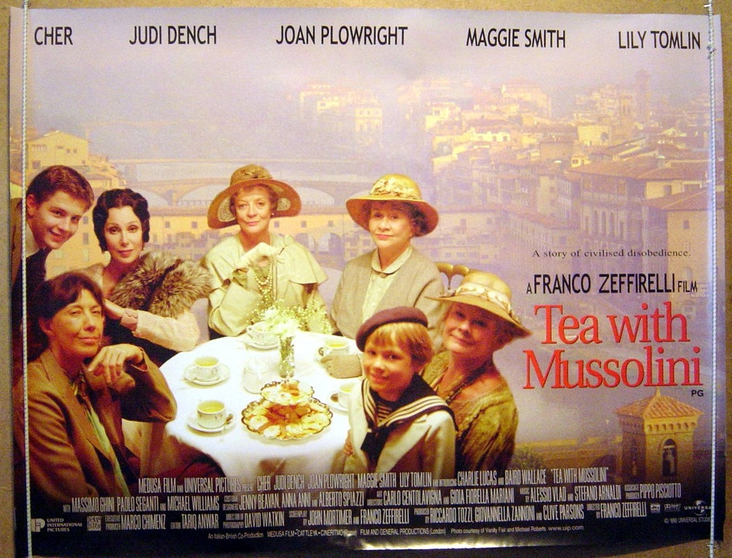 Tea With Mussolini  Original Quad Movie Poster  