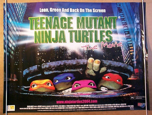 Teenage Mutant Ninja Turtles  Original Quad Movie Poster  