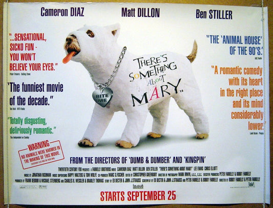 There's Something About Mary  Original Quad Movie Poster  