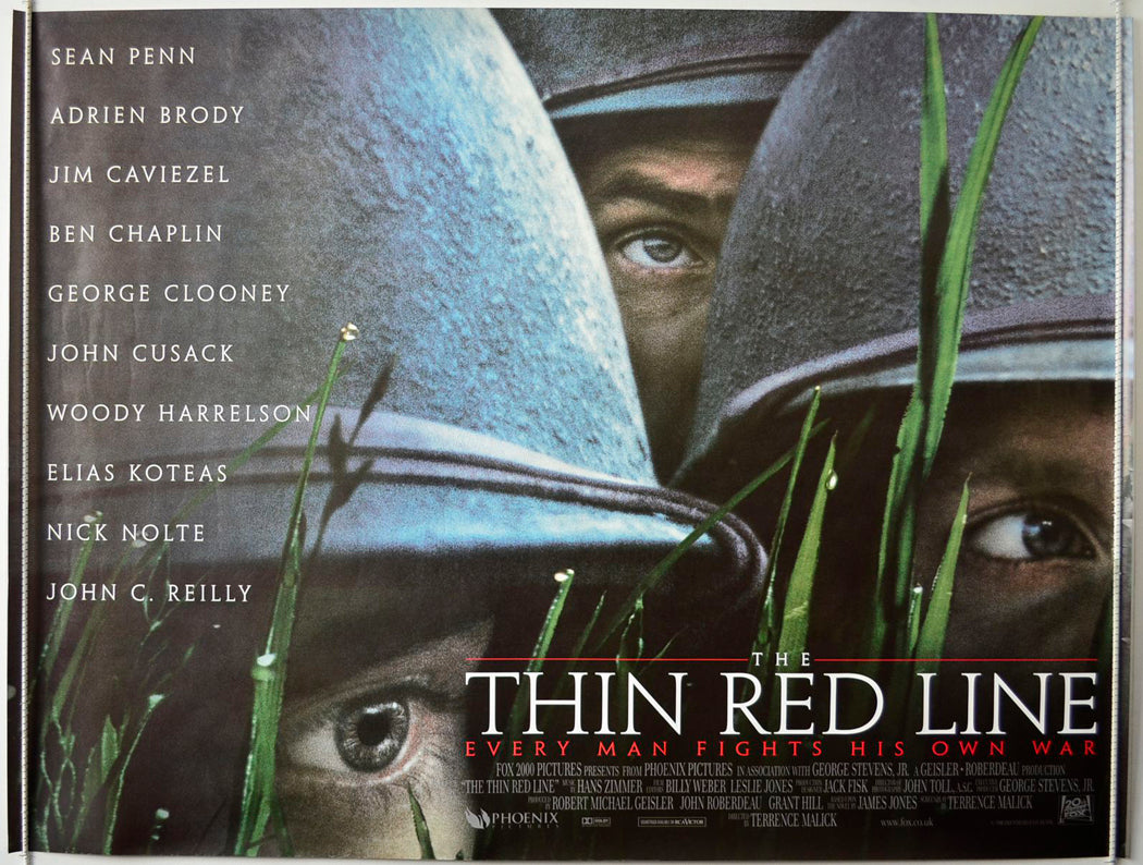 The Thin Red Line   Original British Quad Poster - Movie Poster