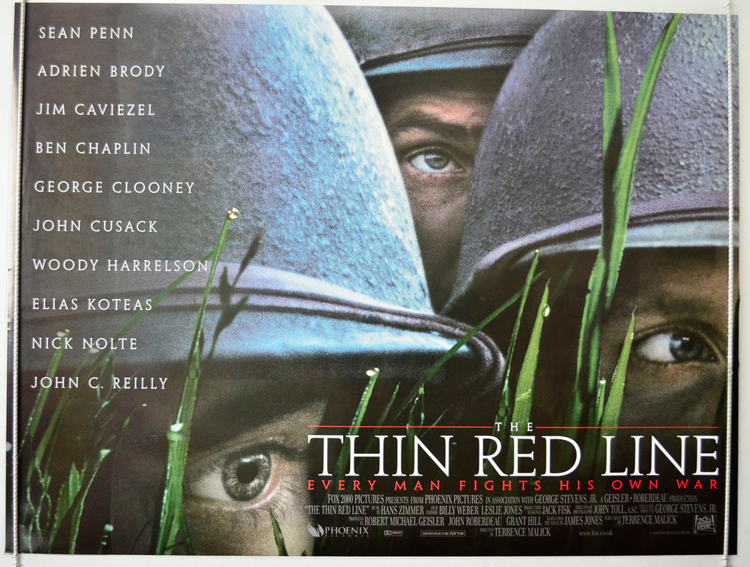 The Thin Red Line   Original British Quad Poster - Movie Poster