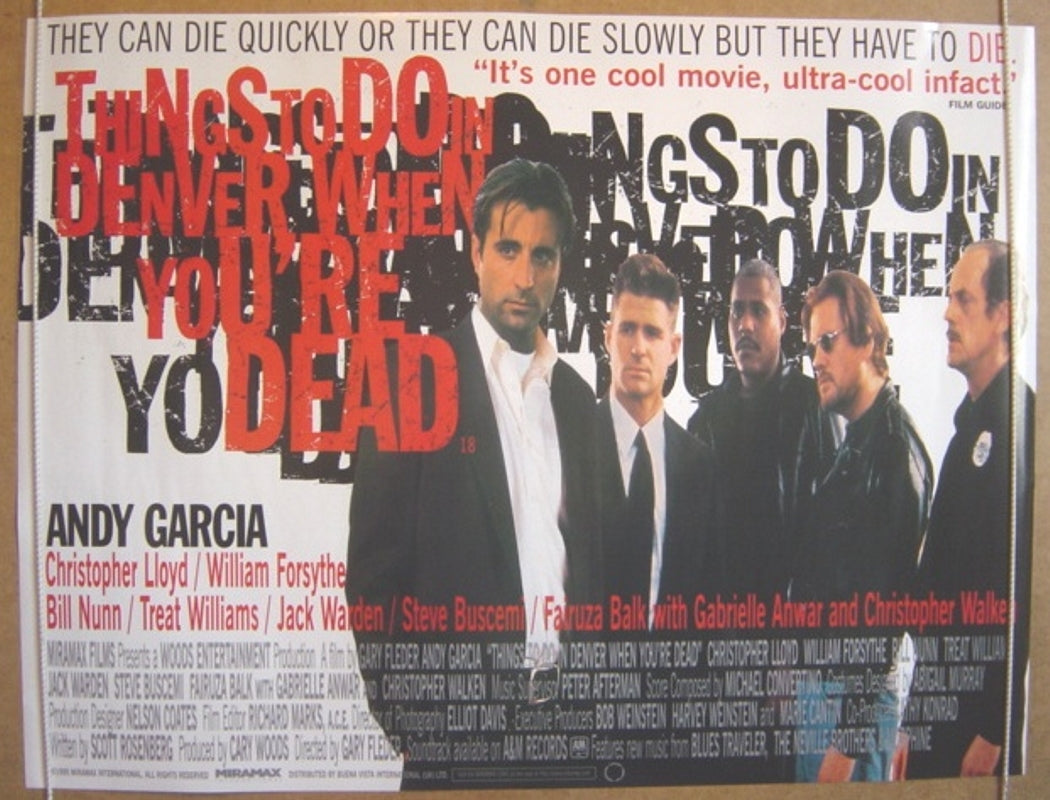 Things To Do In Denver When You're Dead  Original Quad Movie Poster  