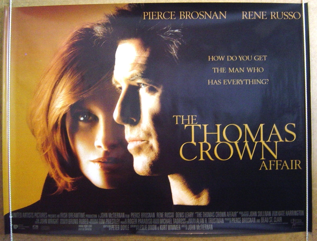 The Thomas Crown Affair  (Version 2)  Original Quad Movie Poster  