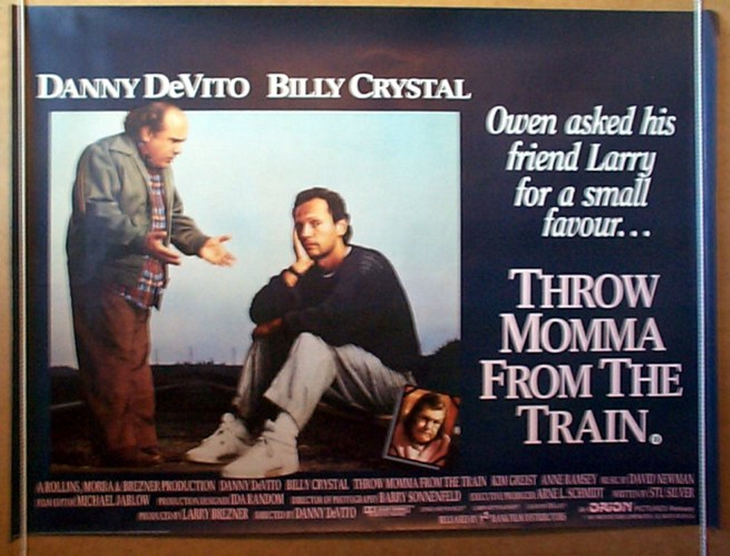 Throw Momma From The Train  Original Quad Movie Poster  