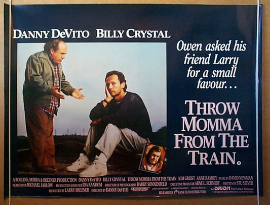 Throw Momma From The Train  Original Quad Movie Poster  