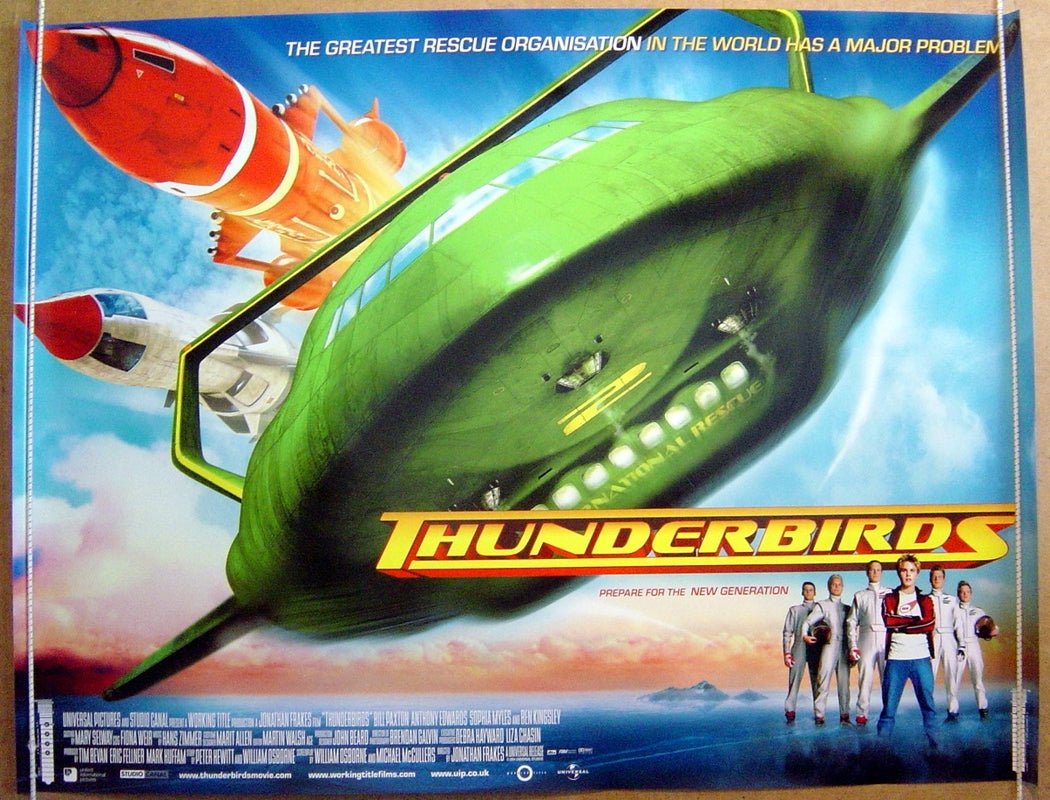 Thunderbirds  Original Quad Movie Poster  