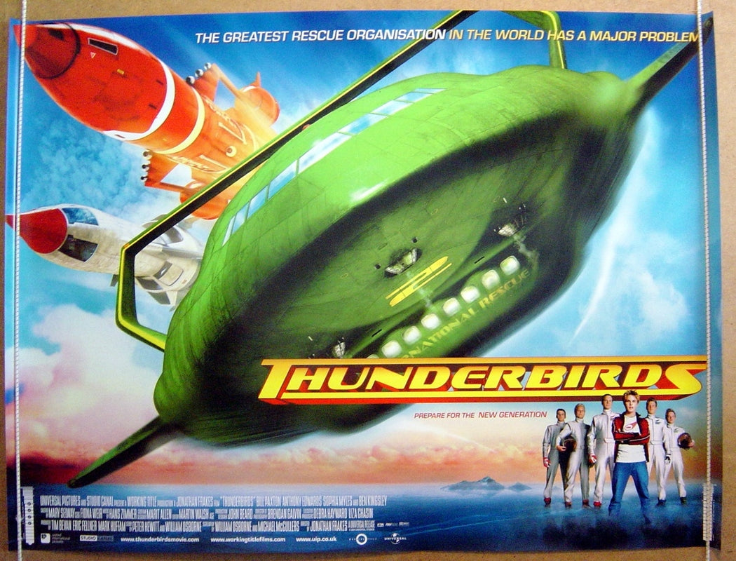 Thunderbirds  Original Quad Movie Poster  