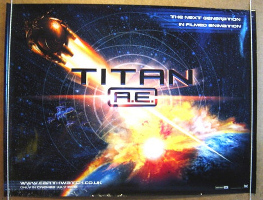 Titan A.E  Original Quad Movie Poster  