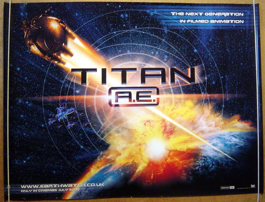 Titan A.E  Original Quad Movie Poster  