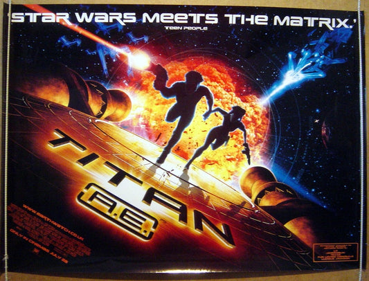 Titan A.E  (Teaser)  Original Quad Movie Poster  