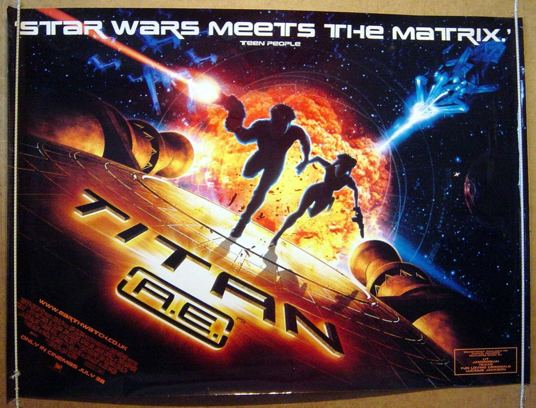 Titan A.E  (Teaser)  Original Quad Movie Poster  