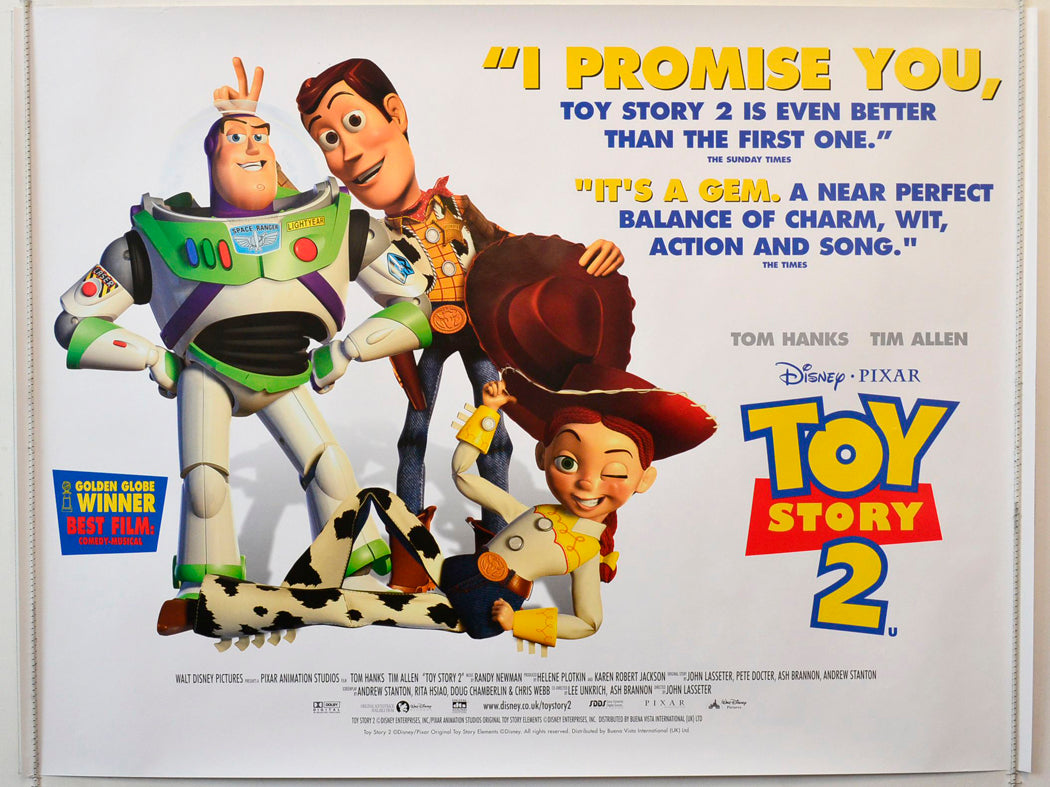 Toy Story 2 Original British Quad Poster - Movie Poster