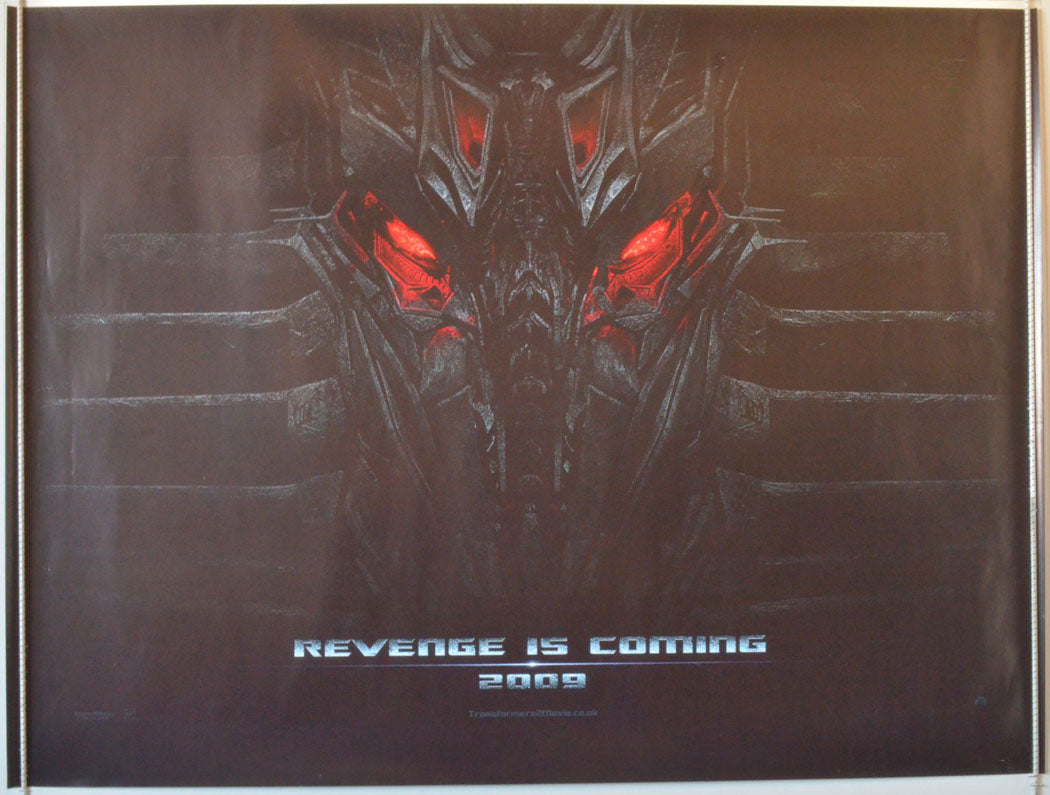 Advance Version)  <h1>Transformers 2 : Revenge Of The Fallen   Original British Quad Poster - Movie Poster