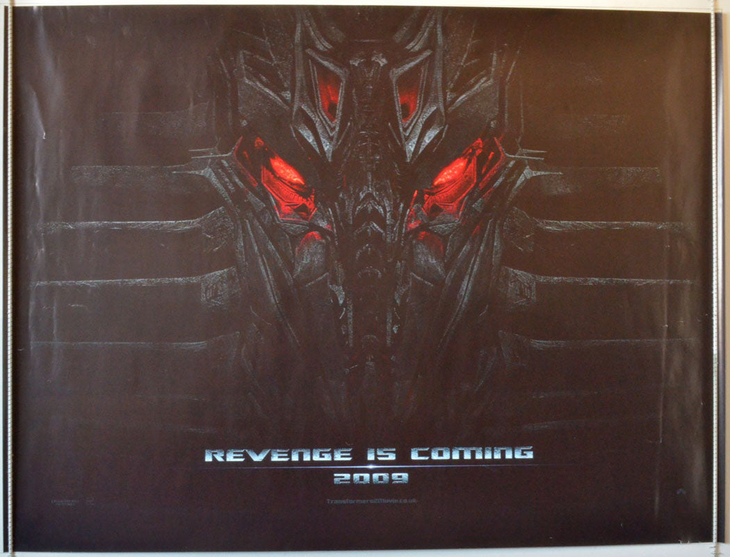 Advance Version)  <h1>Transformers 2 : Revenge Of The Fallen   Original British Quad Poster - Movie Poster