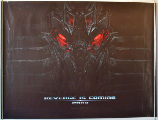 Advance Version)  <h1>Transformers 2 : Revenge Of The Fallen   Original British Quad Poster - Movie Poster