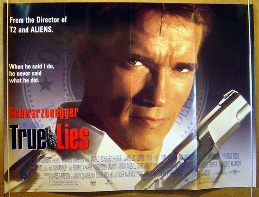 True Lies  Original Quad Movie Poster  