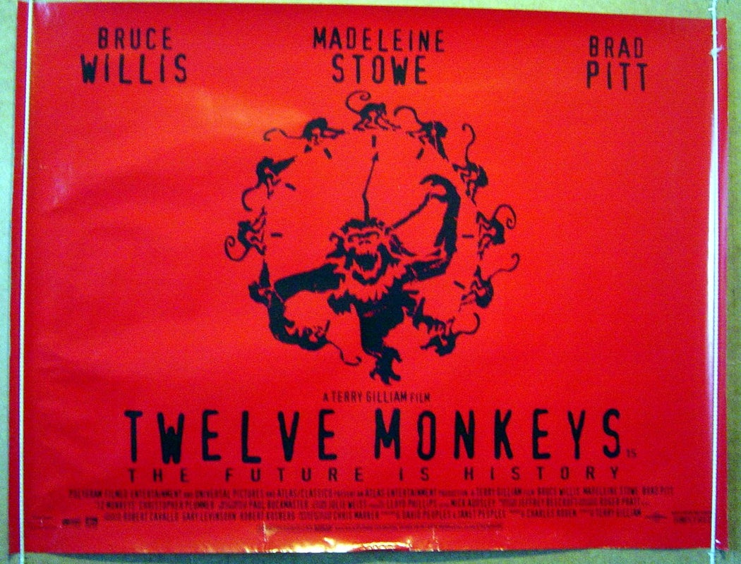 Twelve Monkeys  Original Quad Movie Poster  