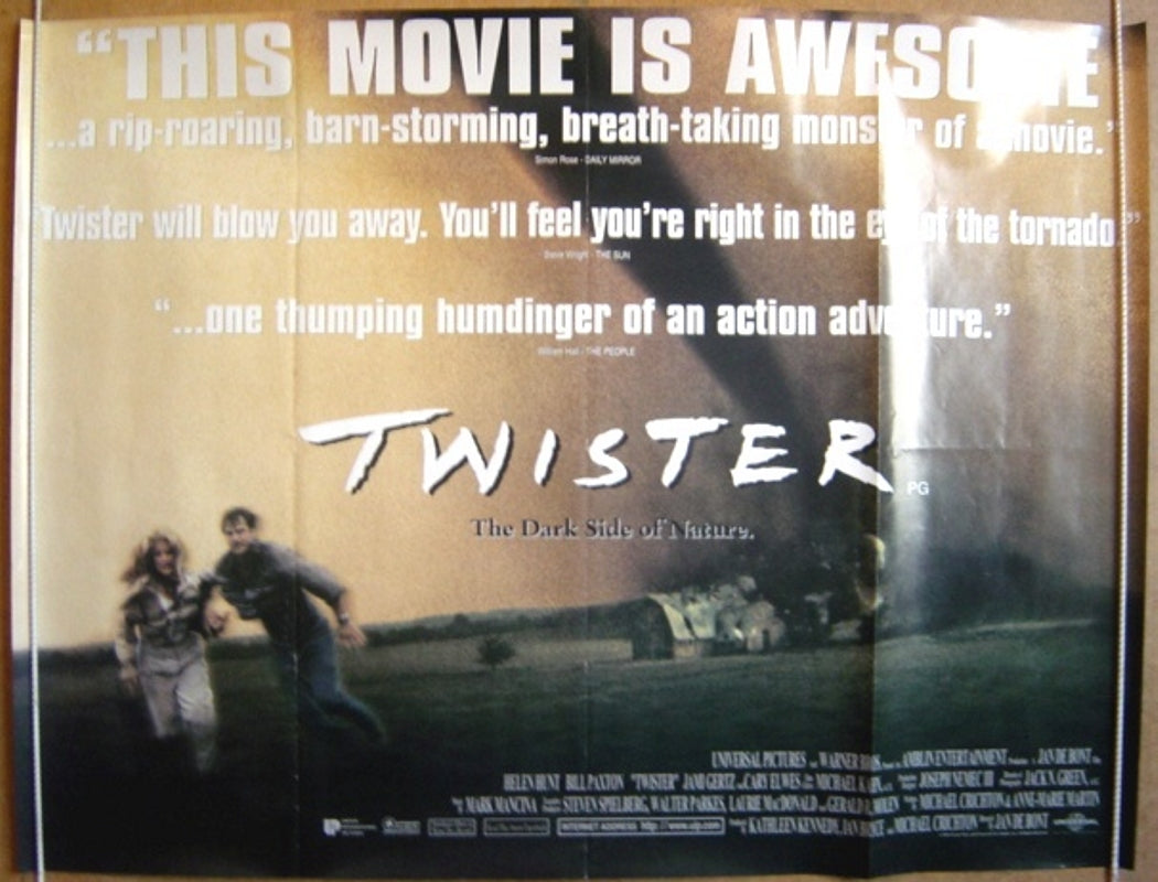 Twister  (Design 3)  Original Quad Movie Poster  