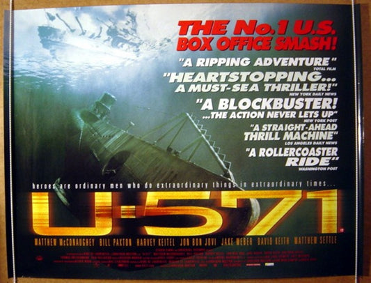 U-571  Original Quad Movie Poster  