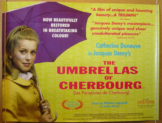 The Umbrellas Of Cherbourg  (Les Parapluies De Cherbourg)  Original Quad Movie Poster  