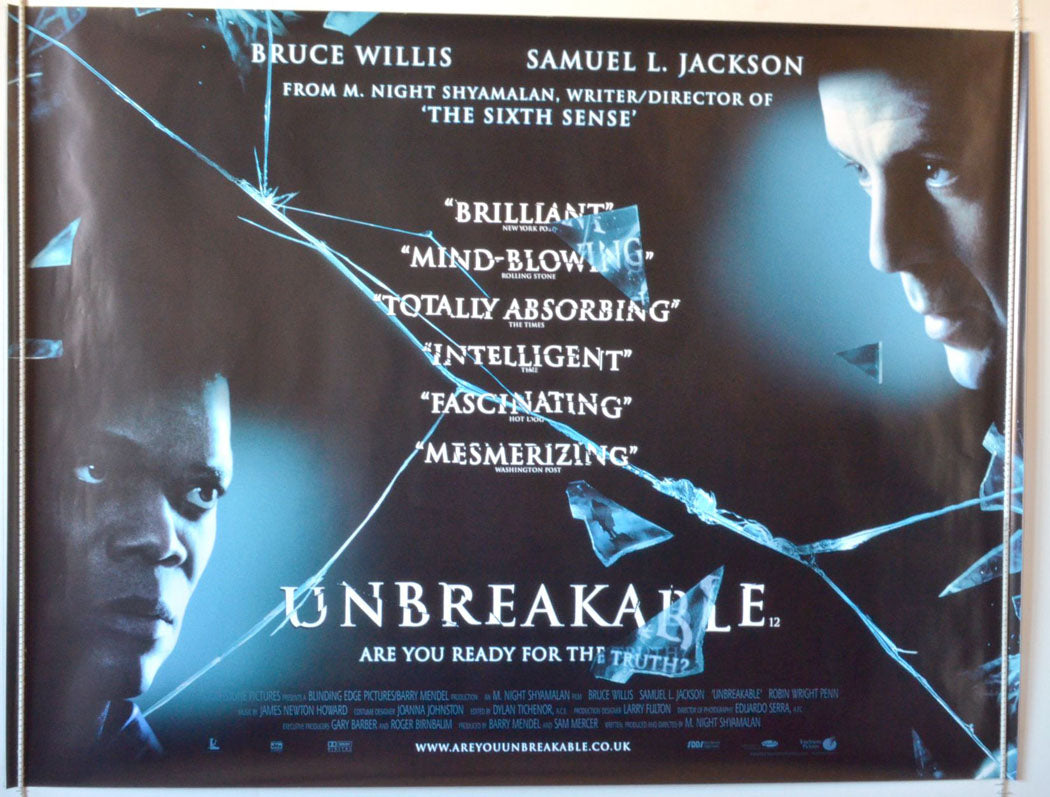 Unbreakable   Original British Quad Poster - Movie Poster