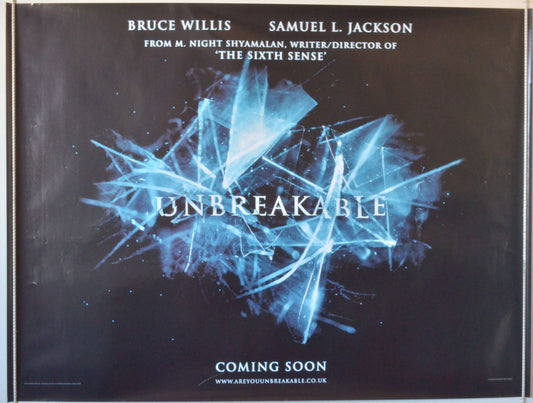 Unbreakable  (Teaser / Advance Version)   Original British Quad Poster - Movie Poster