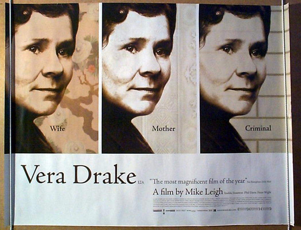 Vera Drake  Original Quad Movie Poster  