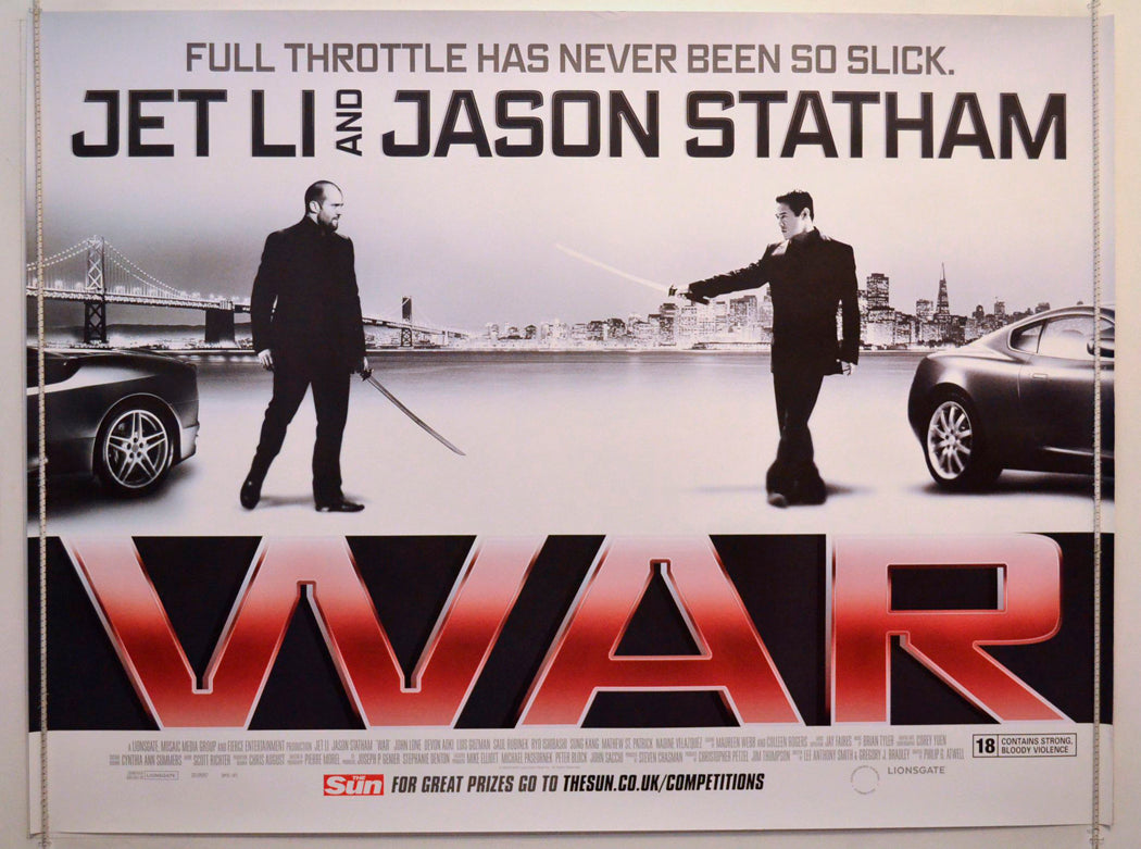 War Original British Quad Poster - Movie Poster