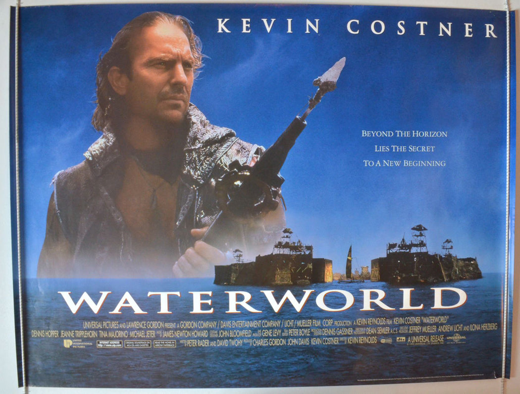 Waterworld  (Design 2)   Original British Quad Poster - Movie Poster