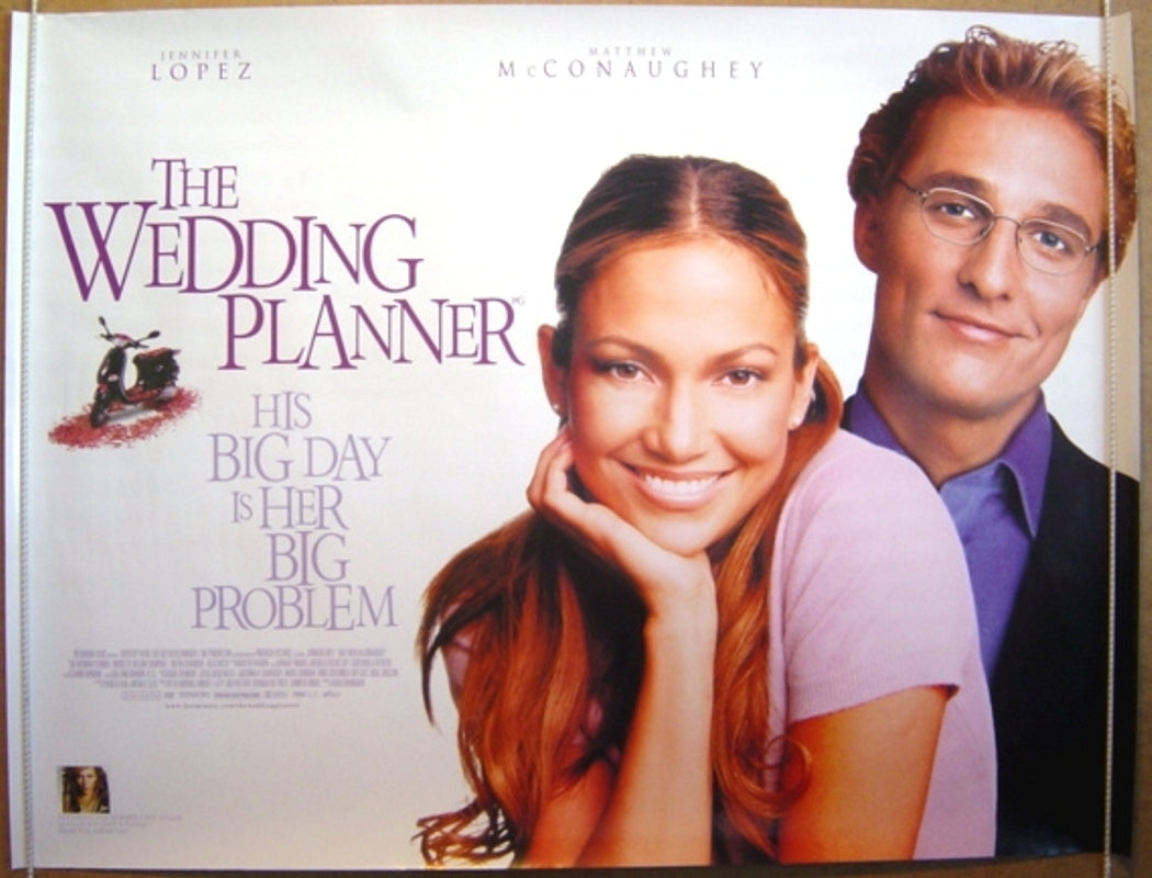 The Wedding Planner  Original Quad Movie Poster  