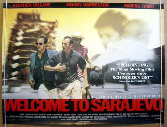 Welcome To Sarajevo  Original Quad Movie Poster  