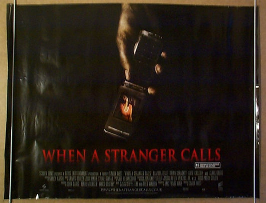 When A Stranger Calls  Original Quad Movie Poster  